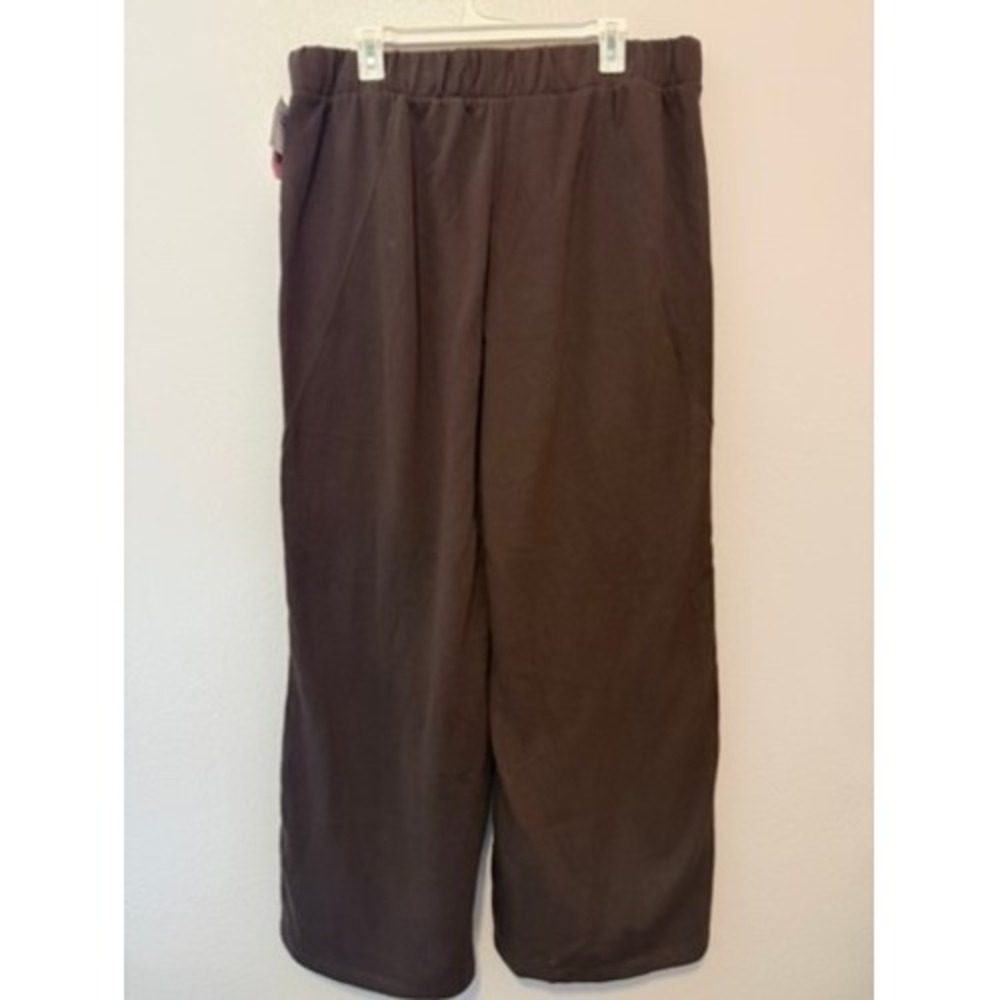 Disney Mickey Mouse Brown Alpine Ski Patch Wide Leg Sweatpants XXL - Picture 4 of 5